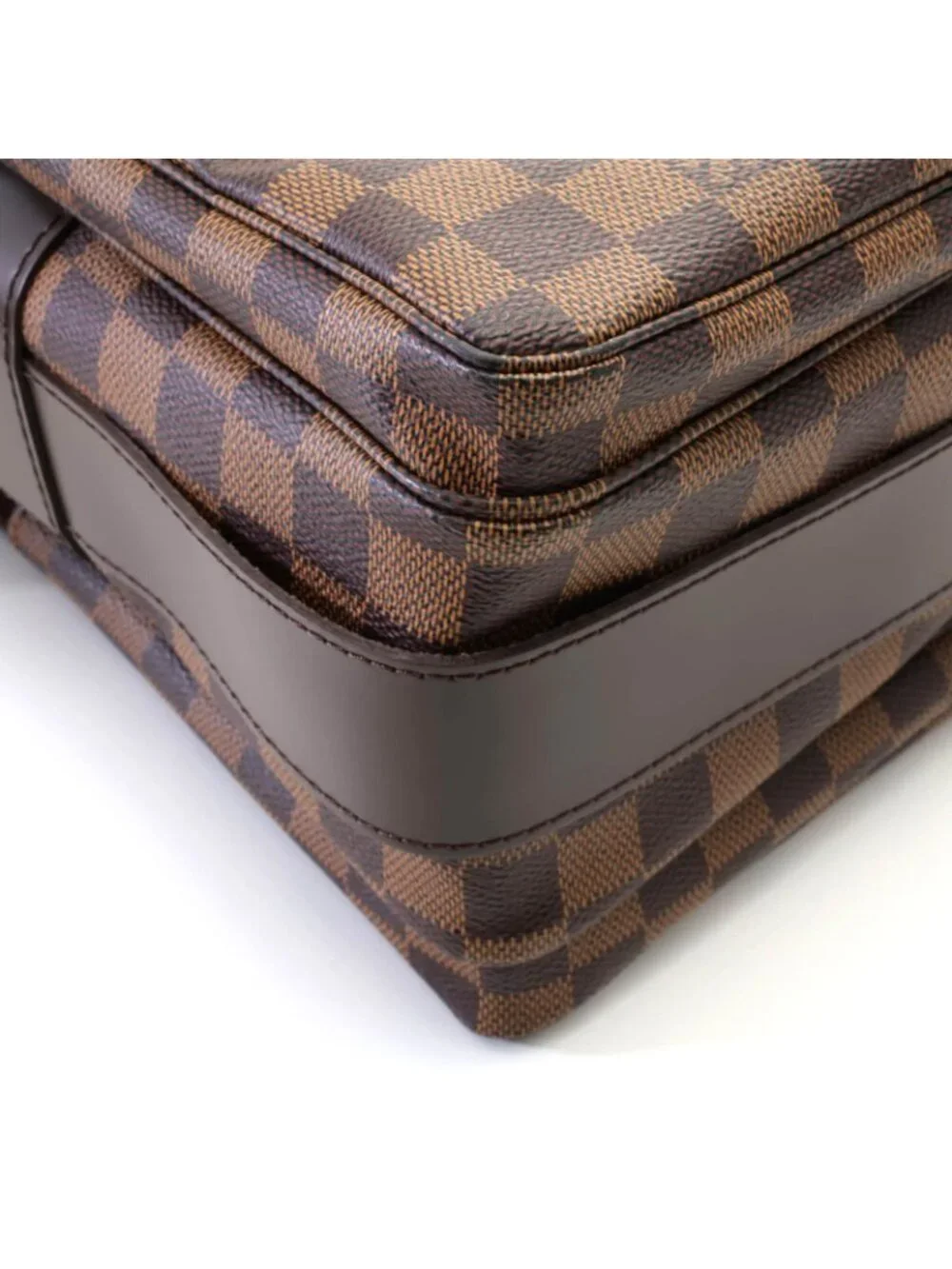 Louis Vuitton Naviglio Damier Shoulder Bag Canvas Brown